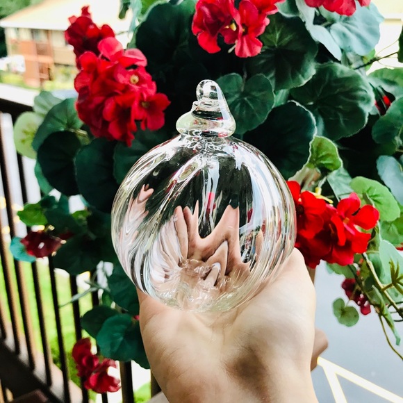 Other - Beautiful hand blown glass circle home decor